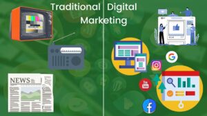 traditional marketing vs digital marketing